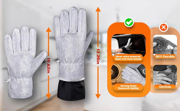 Dishwashing Hand Gloves Non Scratch Wire, Waterproof Home Kitchen Utensils Cleaning Gloves for Washing Dish Easy Rinsing, Reusable Cleans Dishes Pots, Pans, Sinks