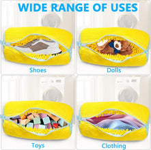 Shoe Washing Machine Bag, Invisible Zipper Side Opening Shoe Washing Bag for Washer and Dryer, Shoe Laundry Bags for Sneakers, Reusable Shoe Cleaning Bag for All Shoe Sizes(Laundry shoe bag)