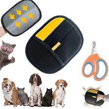 Pet Hair Removal Gloves, Static-Enhanced Pet Hair Removal Mitt, Reusable Grooming Mitt Cleaning Glove for Furniture, Carpets, Car Seats & Gentle Massage for Dogs Cats (23.5x18cm)