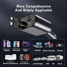 Retractable 4 in 1 Fast Car Phone Charger : Exclusive Collection