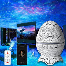 5-in-1 Dinosaur Egg Galaxy Projector | Starry Night Light with Bluetooth & White Noise