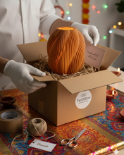 TwistGlow 3D Printed Lamp – Modern Diwali Ambient Light & Home Decor