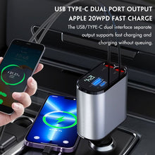 Retractable 4 in 1 Fast Car Phone Charger : Exclusive Collection