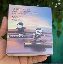 Car Slidder Panda | Sliding Bear Car Decoration | Car Sliding Panda | Skateboarding Panda | Skateboarding Bear | Car Emporium Car Skateboard Sliding Panda | Car Dashboard Decorations